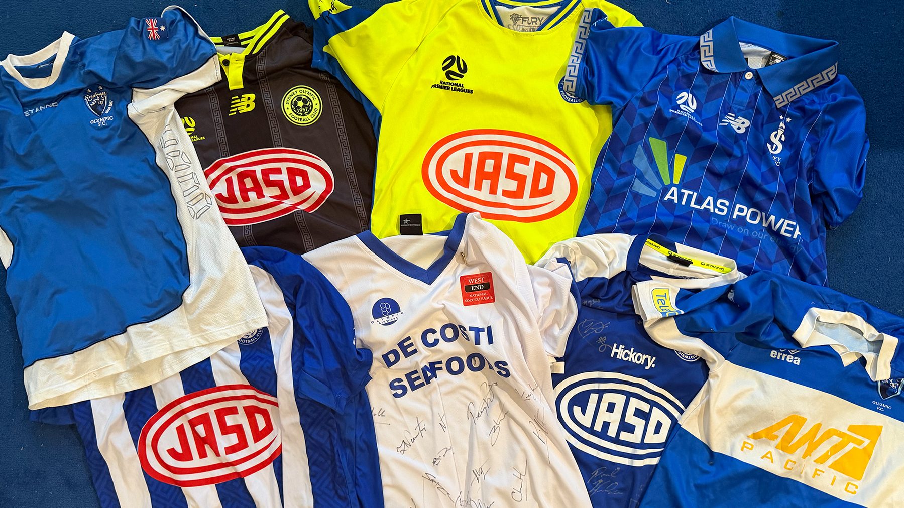 Sydney Olympic FC jerseys across the decades
